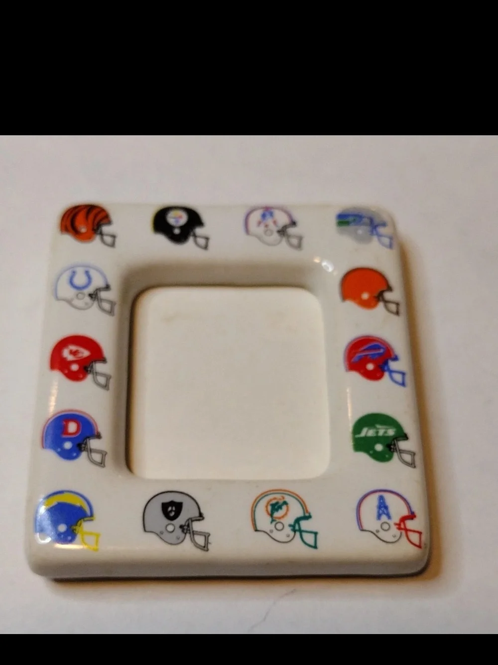 Vintage NFL Picture Frame Magnetic Backing Eastman Kodak Company 1989 NFL AFC